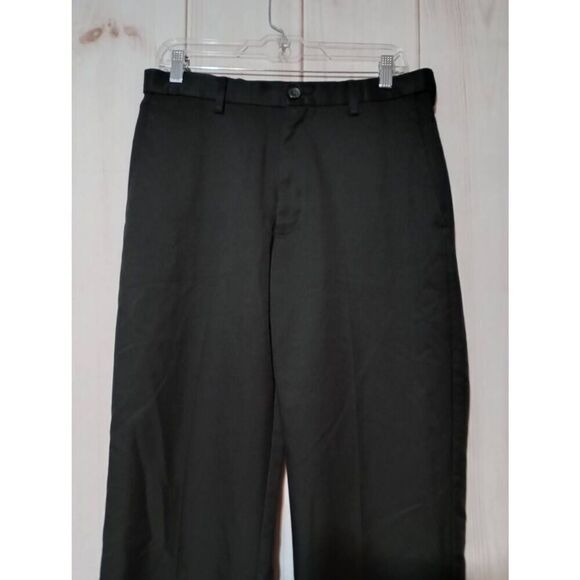 Haggar Pants Men's 32‎ 32 Black Classic Fit Straight Leg Cool 18 - Picture 3 of 7